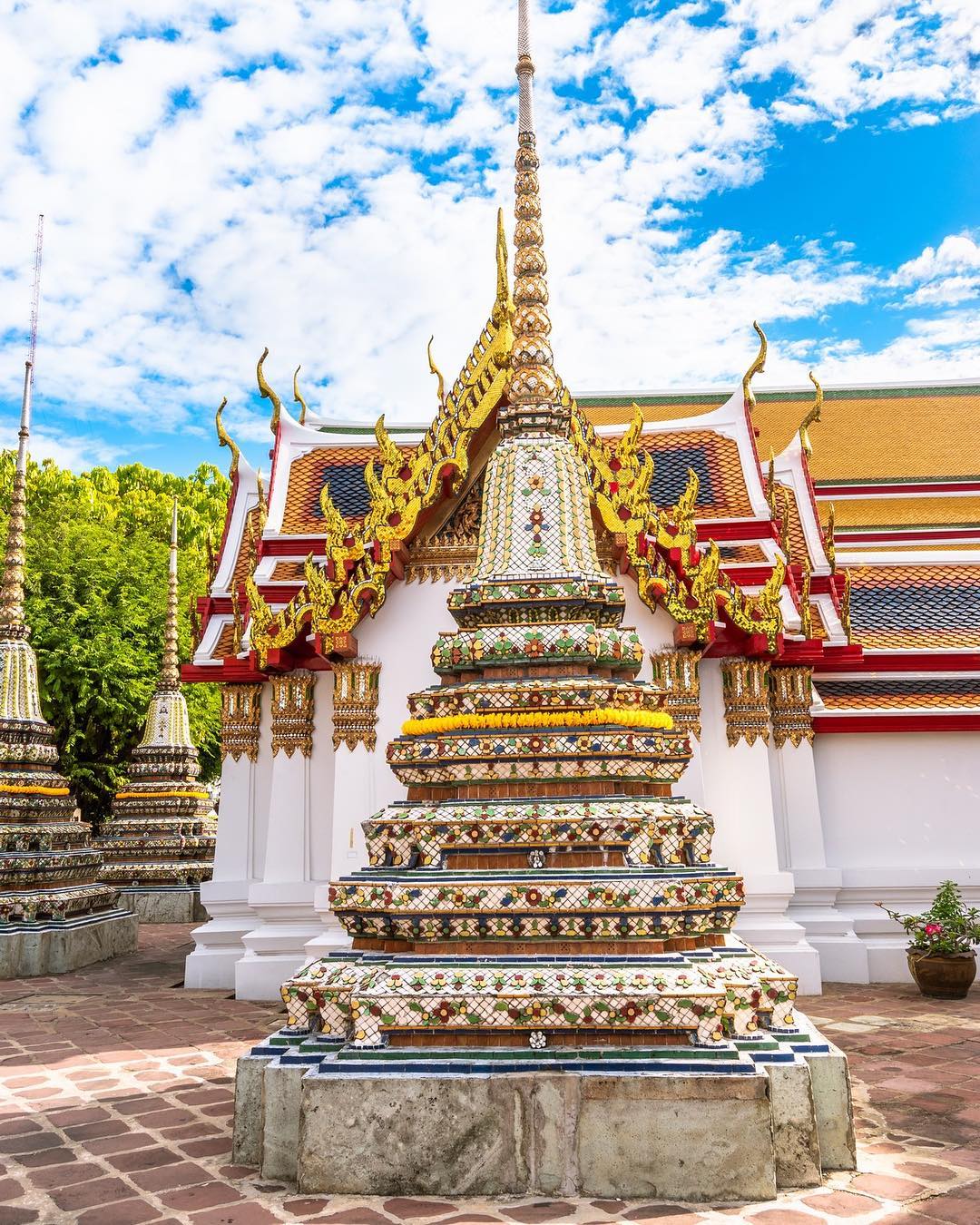 Wat Pho complex houses the largest collection of Buddha images in Thailand, incl…