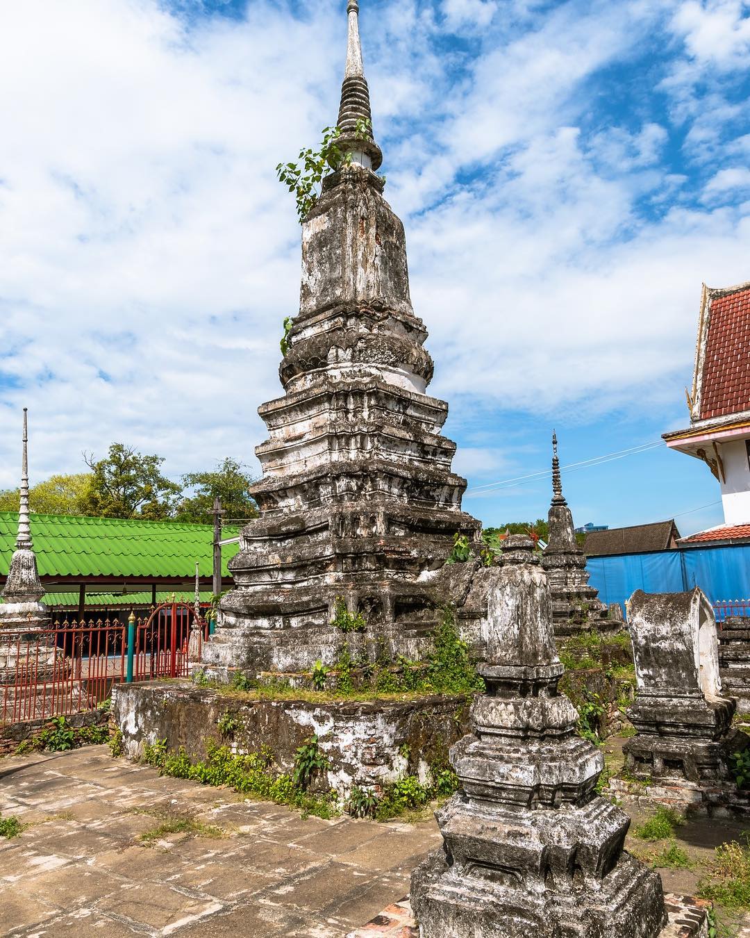 These Buddhist Stupas and ubosot in Wat Chong Nonsi – Bangkok was constructed 40…