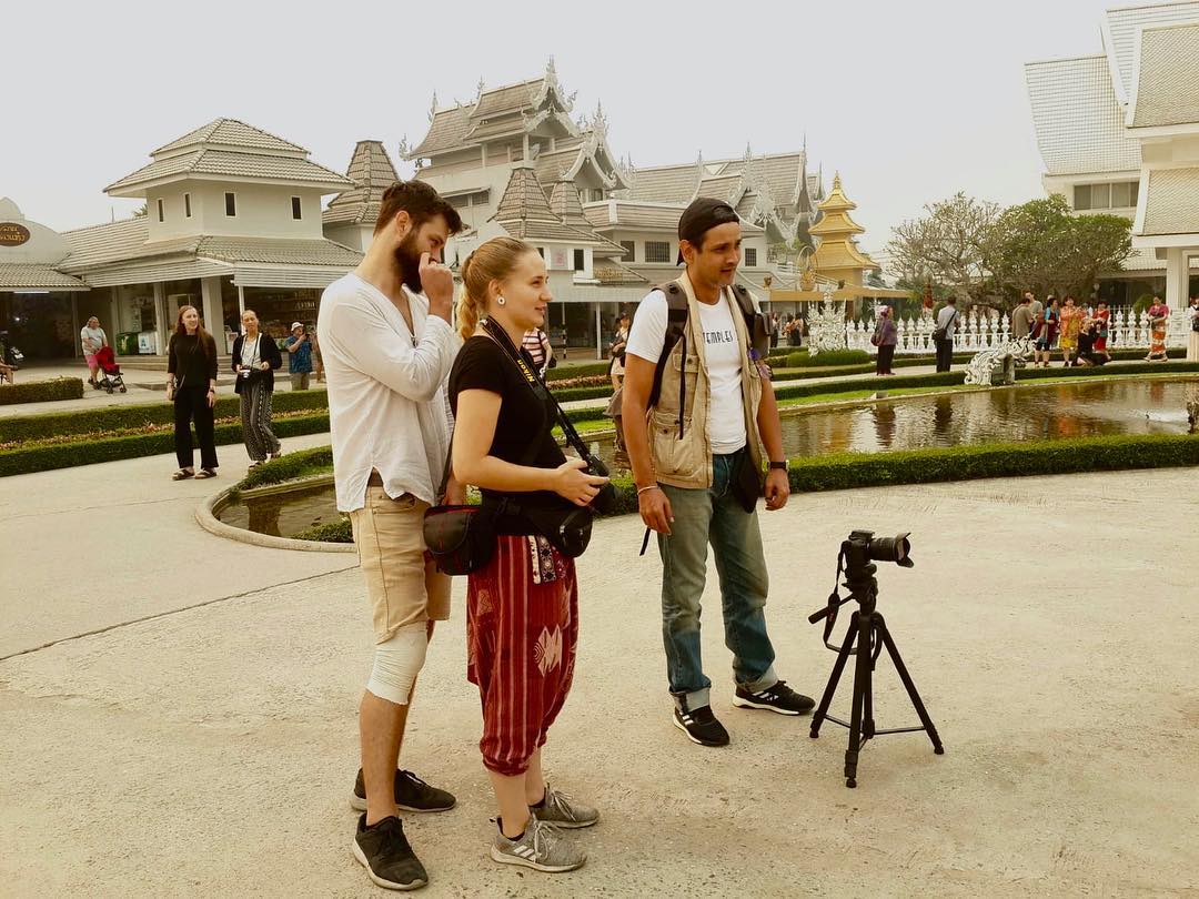 Temples Zone team photoshoot in Wat Rong Khun (The White Temple), Chiang Rai – T…