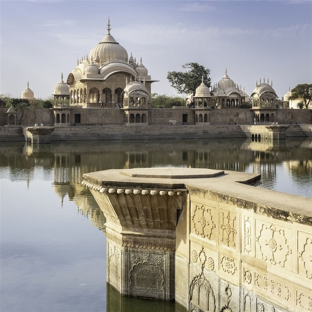 Located in Mathura, KusumSarovar is a magnificent 17th century 60-feet deep rese…