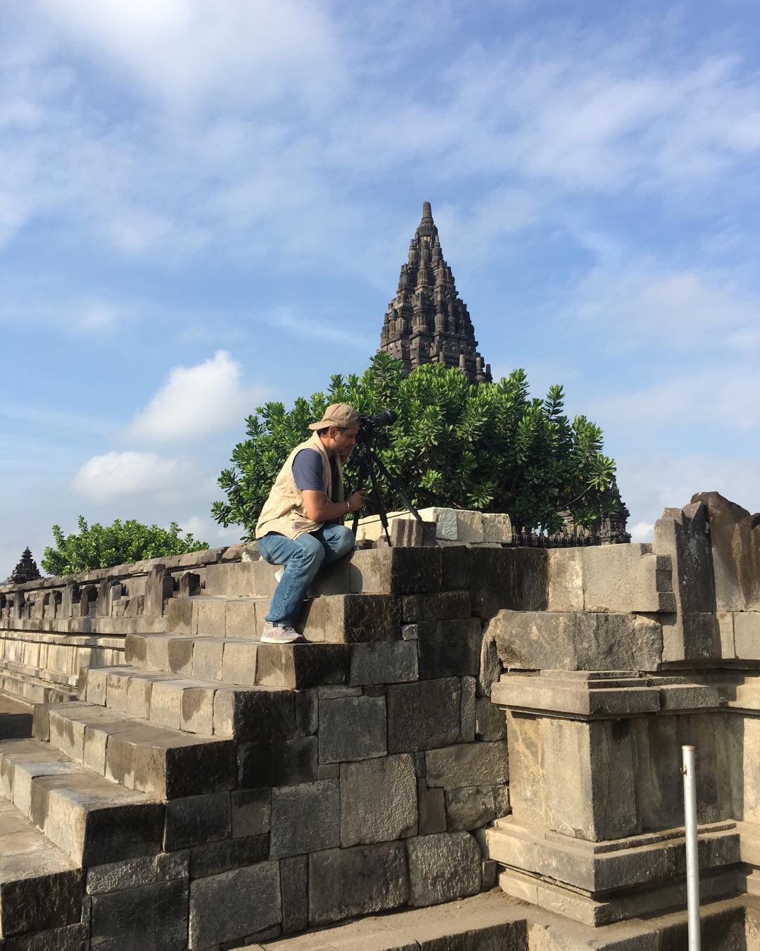 In Prambanan Temple just trying a different angle to shoot. #prambanantemple #yo…