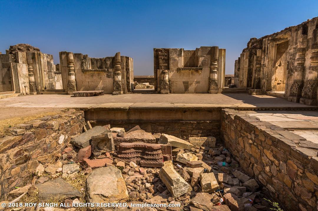 This used to be a ballroom or a kings bath on the first floor of Bhangarh Fort. …